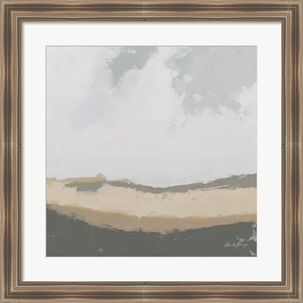 Framed Hills Beyond Hills Neutral Print