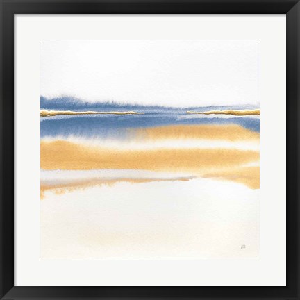 Framed Blue and Orange II Print