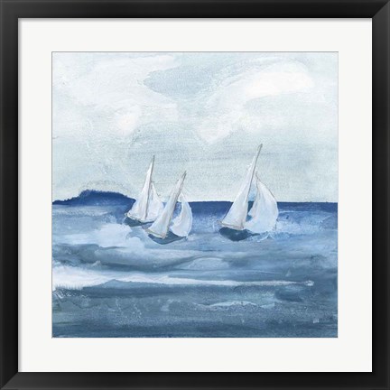 Framed Sailboats VIII Print