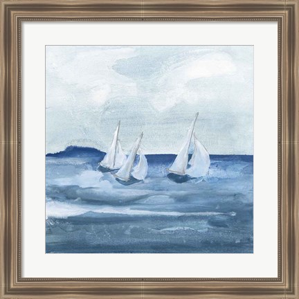 Framed Sailboats VIII Print