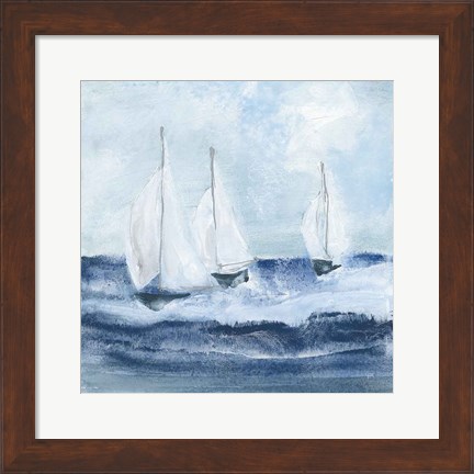 Framed Sailboats VII Print