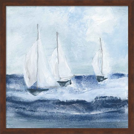 Framed Sailboats VII Print