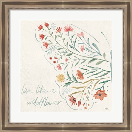 Framed Wildflower Vibes VI Print