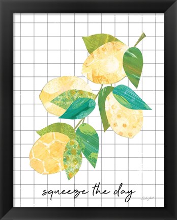 Framed Summer Lemons Sentiment II Print