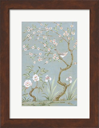 Framed Spring Mural I Blue Print