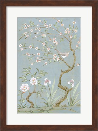 Framed Spring Mural I Blue Print