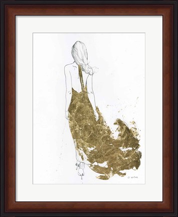 Framed Gold Dress II Print