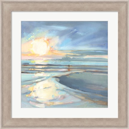 Framed Eastern Lake Sunset Print