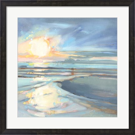 Framed Eastern Lake Sunset Print