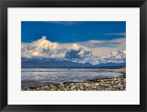 Framed View From The Beach Print