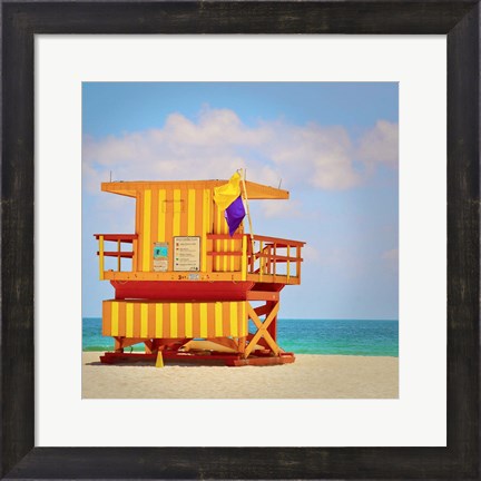 Framed Lifeguard Station Print