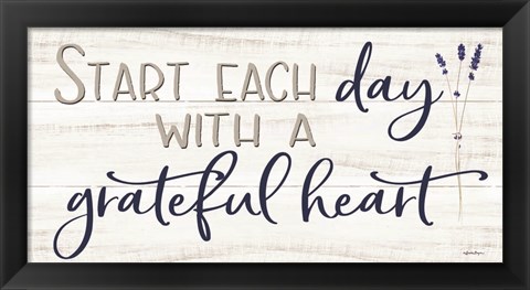 Framed Grateful Heart Print