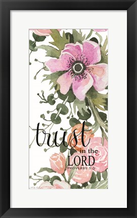 Framed Trust in the Lord Print