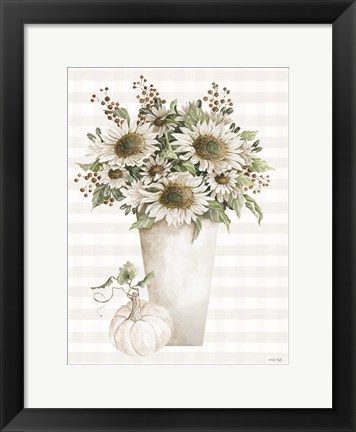 Framed Fall Sunflowers II Print