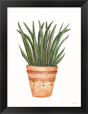 Framed Aztec Pot II Print