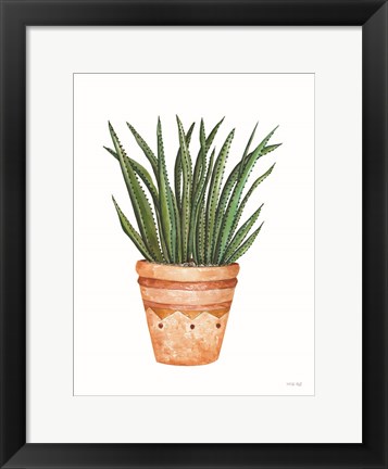 Framed Aztec Pot II Print