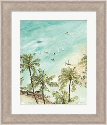 Framed Surfers from Afar Print