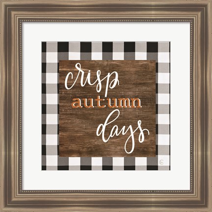 Framed Crisp Autumn Days Print