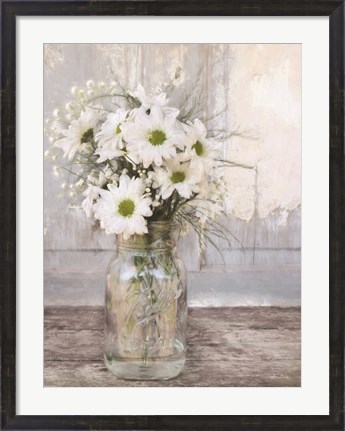 Framed Farmhouse Floral I Print
