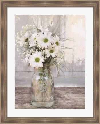 Framed Farmhouse Floral I Print