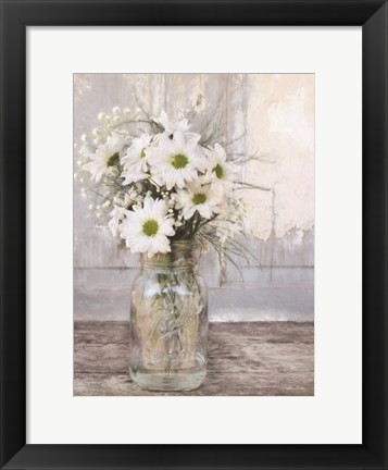 Framed Farmhouse Floral I Print