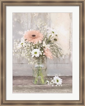 Framed Farmhouse Floral III Print