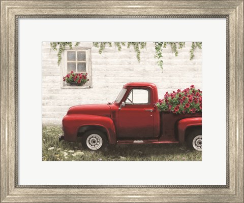 Framed Cottage Flower Delivery Print