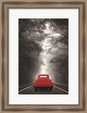 Framed Just Drive Print