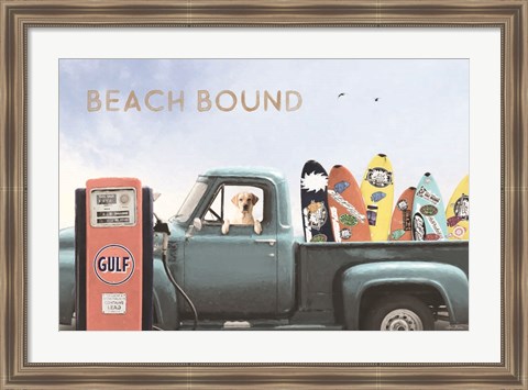 Framed Beach Bound Print