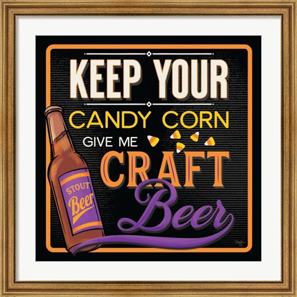 Framed Keep Your Candy Corn Print