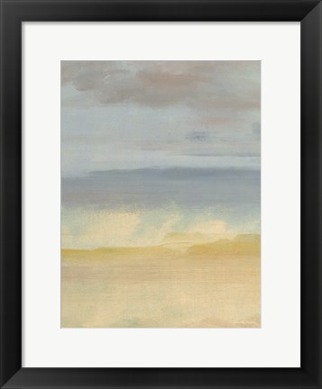 Framed Sand, Ocean and Sky Print