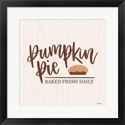 Framed Pumpkin Pie Print