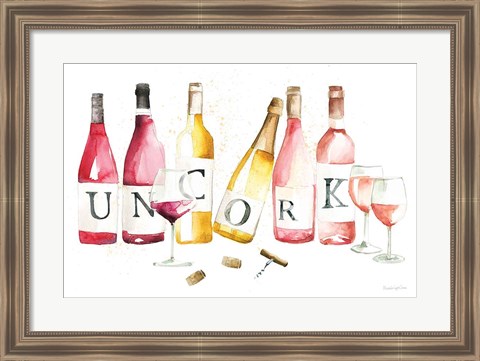 Framed Pop the Cork XI Print