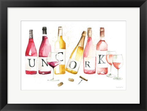 Framed Pop the Cork XI Print