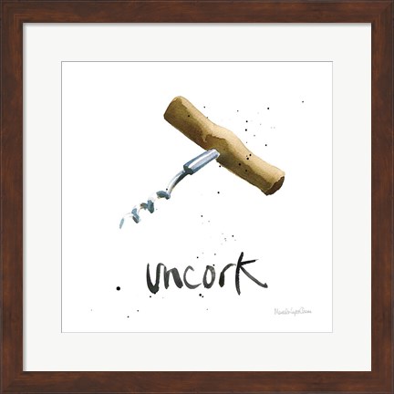 Framed Pop the Cork VIII Print