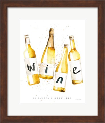 Framed Pop the Cork IV Print