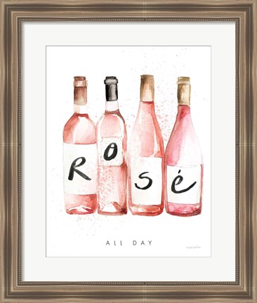 Framed Pop the Cork III Print