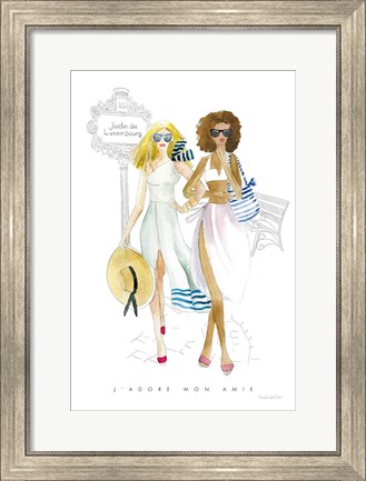 Framed Paris Girlfriends IV Print