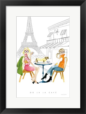 Framed Paris Girlfriends III Print