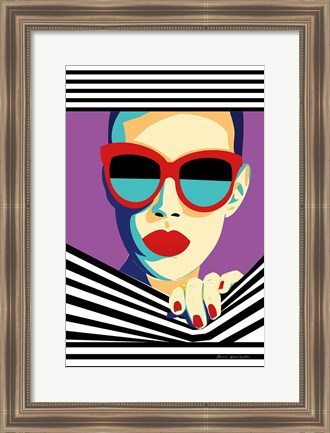 Framed Style and Attitude II Print