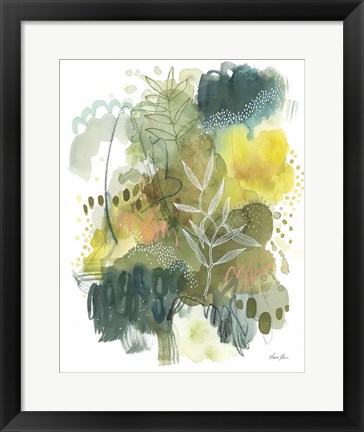 Framed Natures Gold II Print