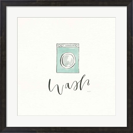 Framed Wash Dry Fold Repeat I Print