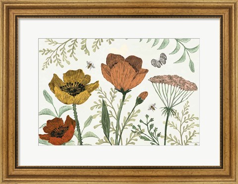 Framed Springtime IV Warm Print