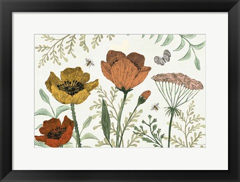 Framed Springtime IV Warm Print