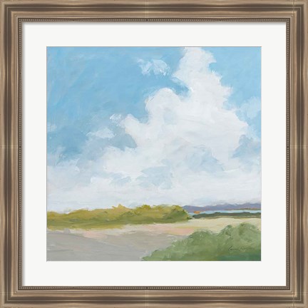 Framed Clouds Over Lagoon Print