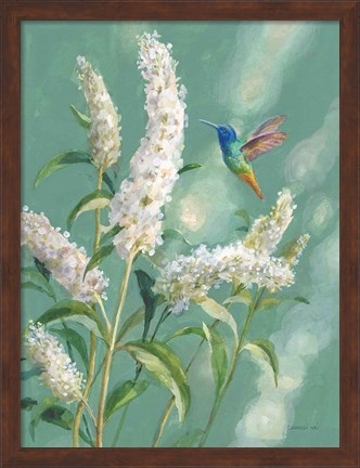 Framed Hummingbird Spring II Print