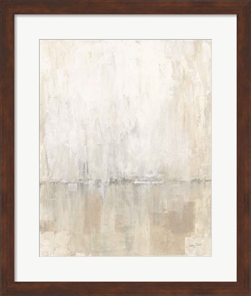 Framed Gray Morning Light I Print