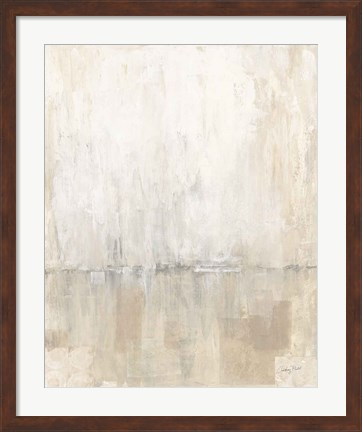 Framed Gray Morning Light I Print