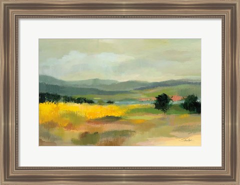 Framed Sunflower Field Print