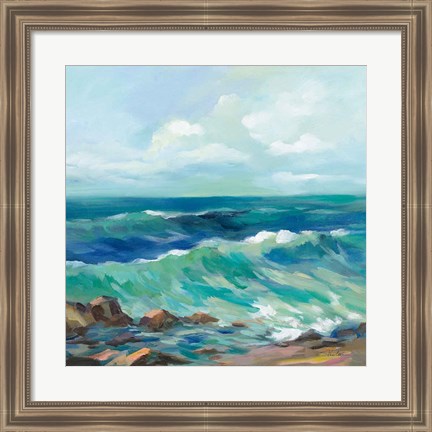 Framed Rocky Beach Print